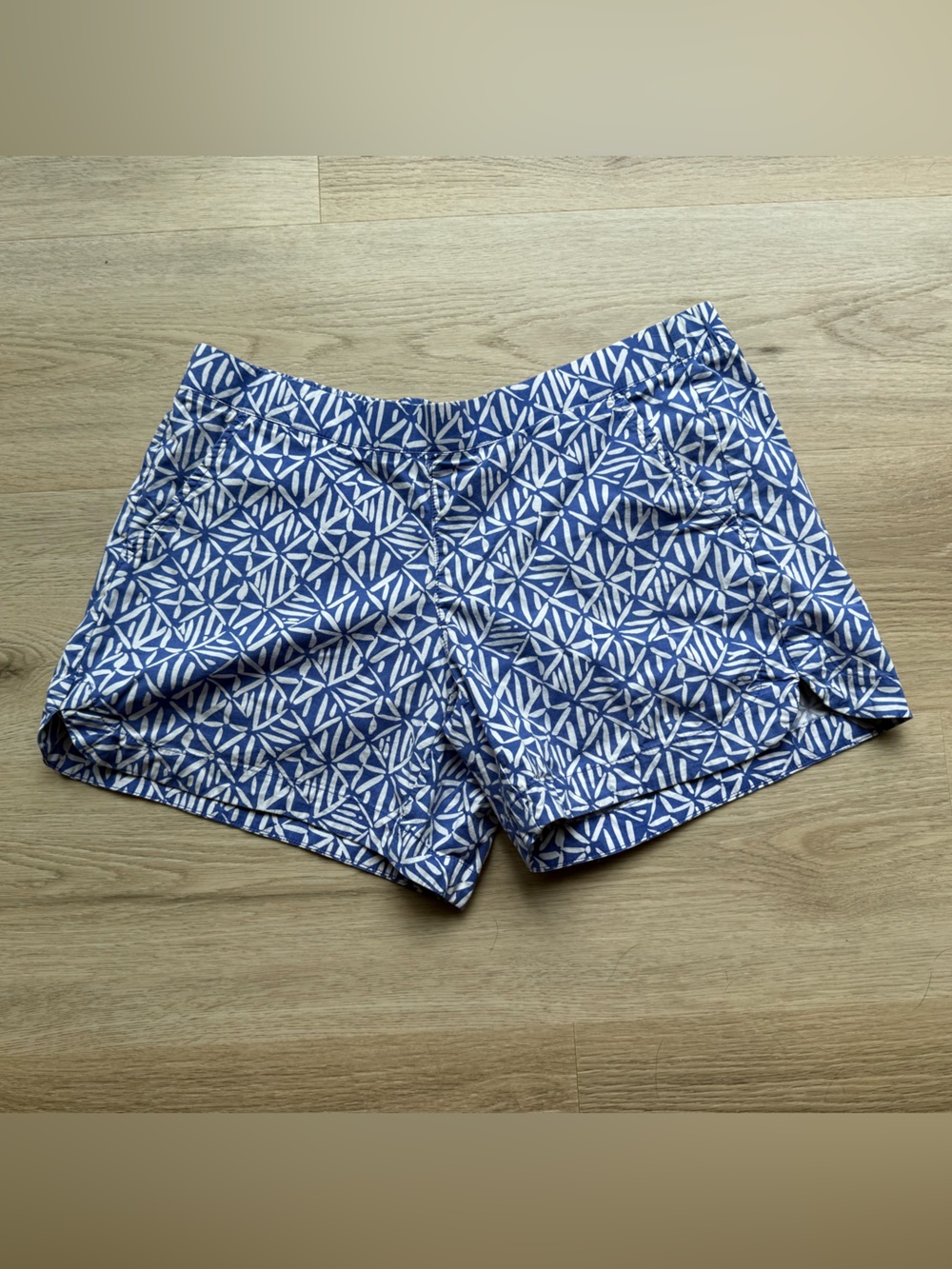 Lilly Pulitzer Blue and White Geometric Print Women’s Shorts